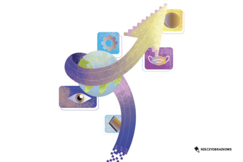 ilustracja AI Gazeta SGH